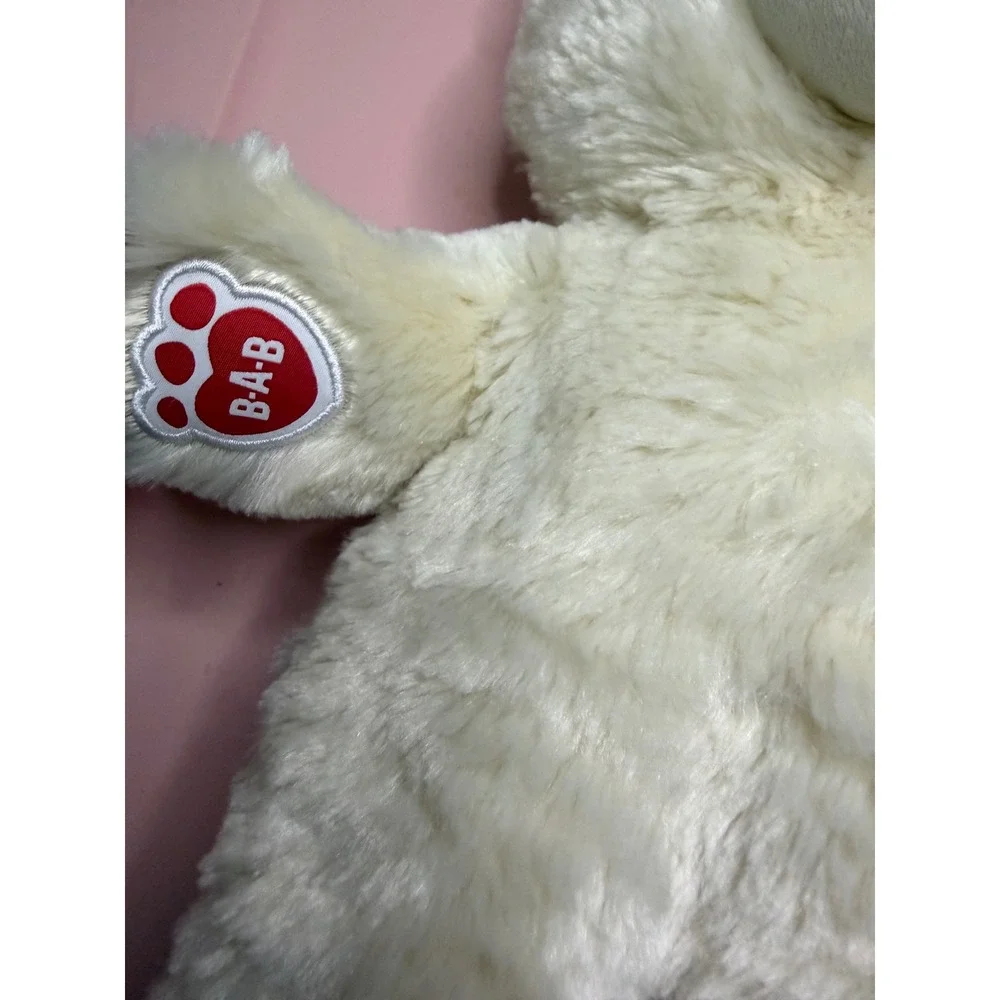 Build-A-Bear Workshop Cream White‎ Teddy Bear Plush Brown Paws 16 Inch Soft Toy